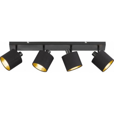 Tommy IV black ceiling spotlight with 4 lights Trio