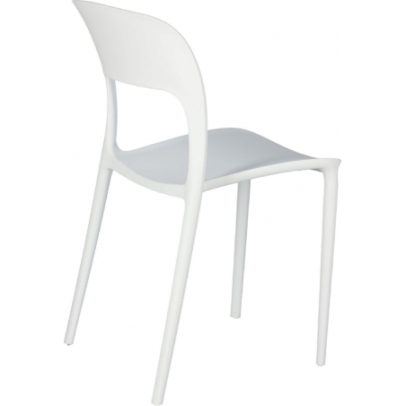Flexi white plastic chair Intesi