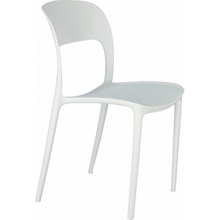 Flexi white plastic chair Intesi