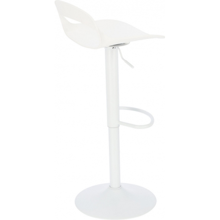 Nest white swivel bar stool with backrest Simplet