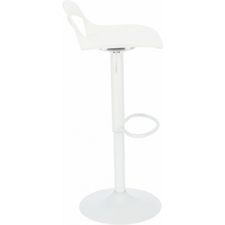 Nest white swivel bar stool with backrest Simplet