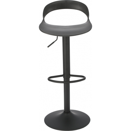 Nest black swivel bar stool with backrest Simplet