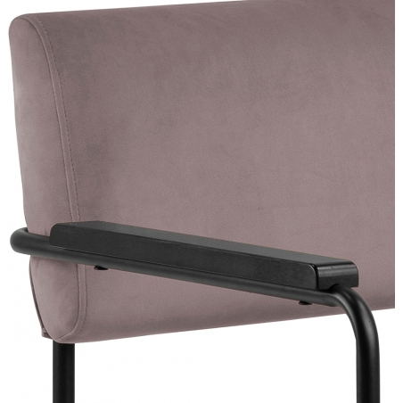 Cloe VIC dusty rose velvet designer armchair Actona