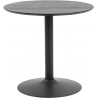 Ibiza 80 black round table with one leg Actona