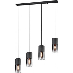 Robin IV smoke glass pendant lamp Trio