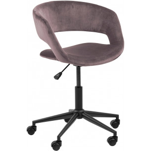 Grace VIC dusty rose velvet office chair Actona