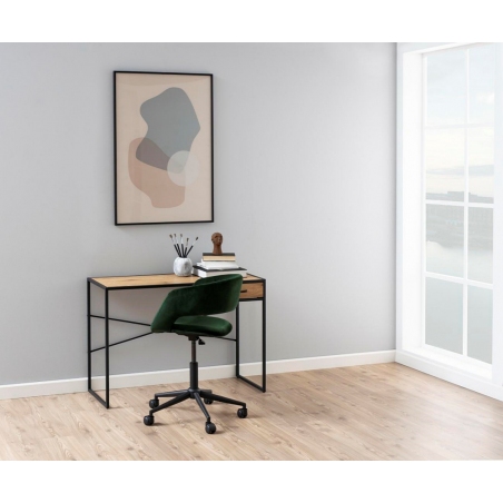 Stylowe Krzesło biurowe welurowe Grace VIC zielone Actona do domowego biura lub gabinetu.