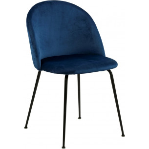 Louise dark blue upholstered chair Actona