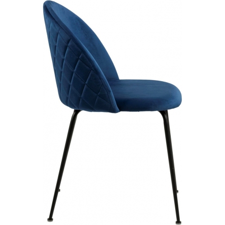 Louise dark blue upholstered chair Actona