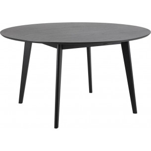 Roxby 105 black round veneered dinning table Actona