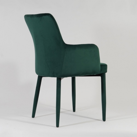 Ricardo Velvet green velvet chair with armrests Signal