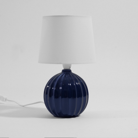 Stylowa Lampa stołowa ceramiczna Melanie 16 Niebieska Markslojd do salonu.