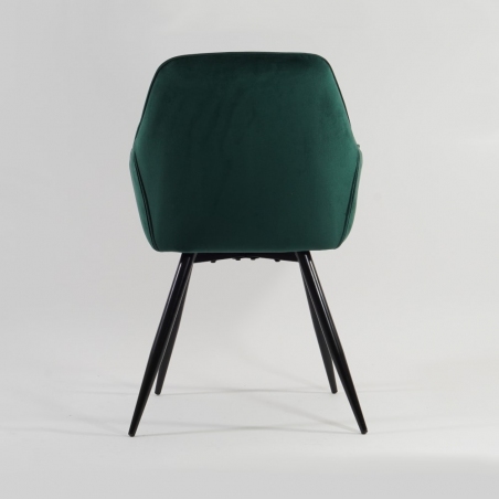 Linea green chair with armrests Signal