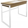Dolem 100 white scandinavian desk with drawer Intesi