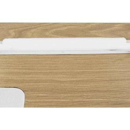 Dolem 100 white scandinavian desk with drawer Intesi