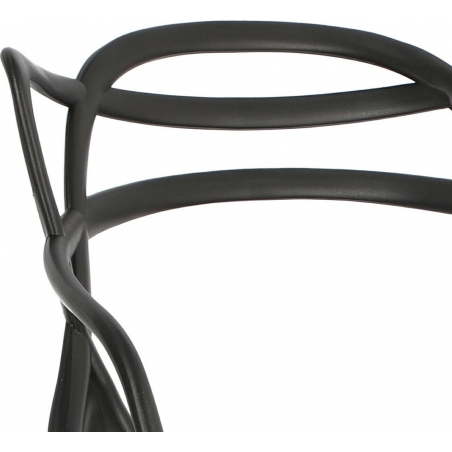 Designerskie Krzesło barowe z tworzywa Lexi 75 czarne D2.Design do kuchni.