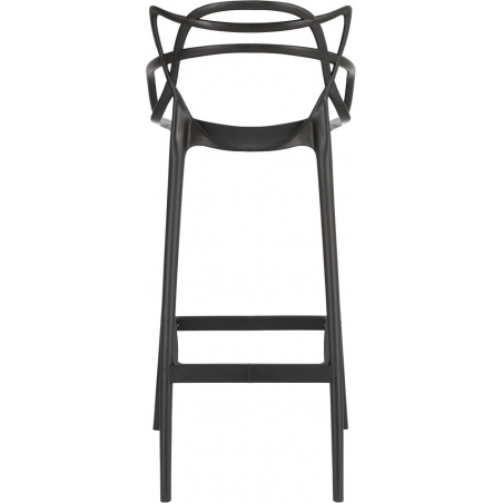 Designerskie Krzesło barowe z tworzywa Lexi 75 czarne D2.Design do kuchni.