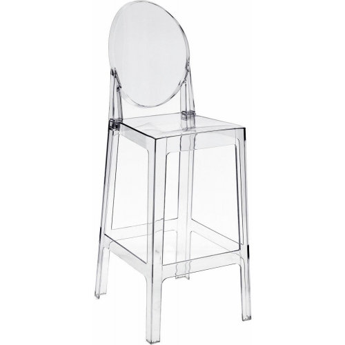 Krzesło barowe przezroczyste Viki 75cm D2.Design