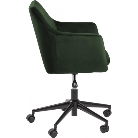 Nora VIC green velvet office chair Actona