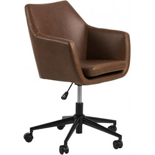 Nora Brandy brown office chair Actona