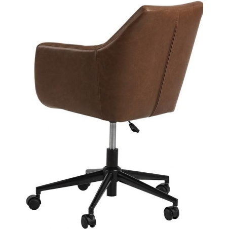 Stylowe Krzesło biurowe Nora Brandy brązowy Actona do domowego biura lub gabinetu.