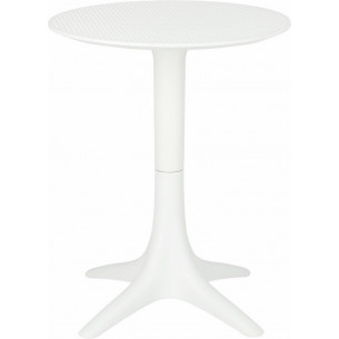 Bloom 60 white round garden table Intesi