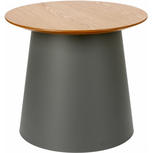 Ethos 49 natural&amp;grey round scandinavian coffee table Maduu Studio
