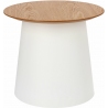 Ethos 49 natural&amp;white round scandinavian coffee table Maduu Studio