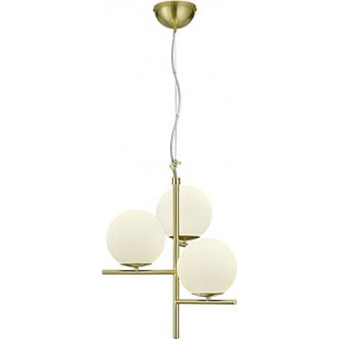 Pure white brass pendant lamp Trio