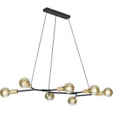 Cross VII black industrial pendant lamp Trio