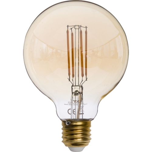 Decorative bulb amber glass 9,5 Led E27 2700K 6,5W TK Lighting