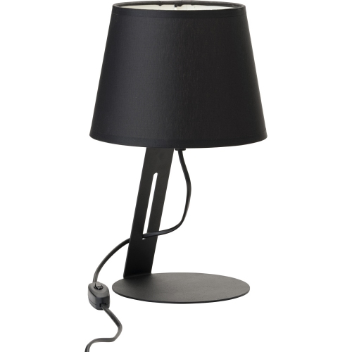 Gracja black table/bedside lamp with shade TK Lighting