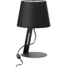 Dekoracyjna Lampa stołowa/nocna z abażurem Gracja czarna TK Lighting do salonu lub sypialni.