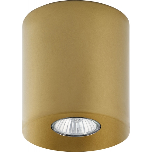Punktowa Lampa spot sufitowa tuba Orion 12 złota TK Lighting do kuchni i przedpokoju.