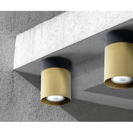 Stylowa Lampa sufitowa punktowa Vico 8 czarno-złota TK Lighting do sypialni i salonu.