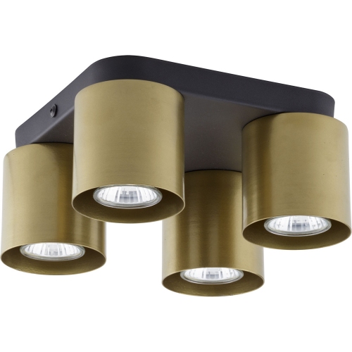 Vico black&amp;gold ceiling lamp with 4 lights TK Lighting