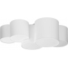 Mona white ceiling lamp with shades and 5 lights TK Lighting