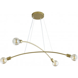 Helix IV gold glamour pendant lamp TK Lighting