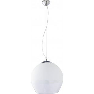 Stylowa Lampa wisząca szklana kula Boulette 38 biała TK Lighting do kuchni i sypialni.