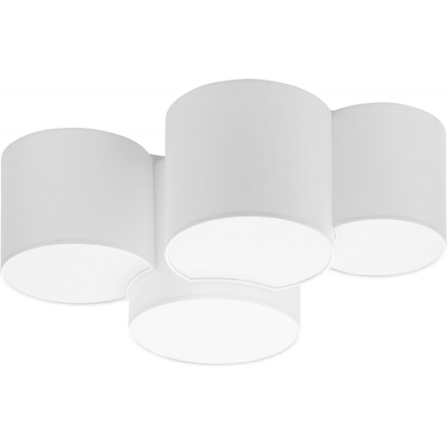 Mona white ceiling lamp with shades and 4 lights TK Lighting