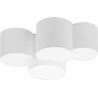 Mona white ceiling lamp with shades and 4 lights TK Lighting