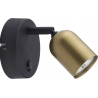 Top black&amp;gold wall lamp with switch TK Lighting