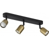 Top III black&amp;gold ceiling spotlight TK Lighting
