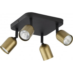 Top IV black&amp;gold ceiling spotlight TK Lighting