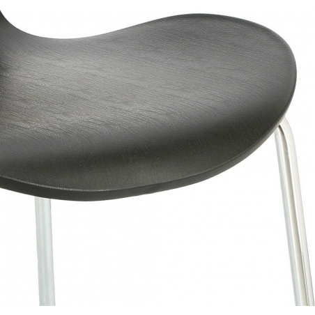 Krzesło designerskie z tworzywa Martinus czarne D2.Design do kuchni i jadalni.