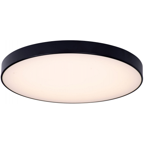 Hard 42 LED black round ceiling lamp MaxLight