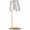 Stylowa nocna/Lampa stołowa glamour Seda LED złota MaxLight do sypialni.