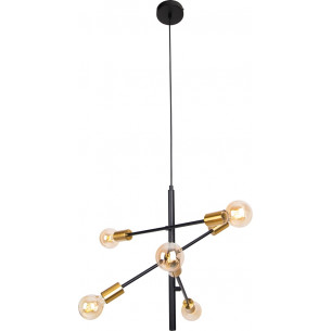 Todi 60 gold&amp;black "bulbs" pendant lamp MaxLight