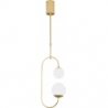 Toro LED white&amp;gold glamour pendant lamp MaxLight