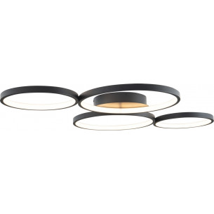 Velvet IV LED black modern ceiling lamp MaxLight